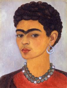 Frida-kahlo-self-portrait-with-curly-hair